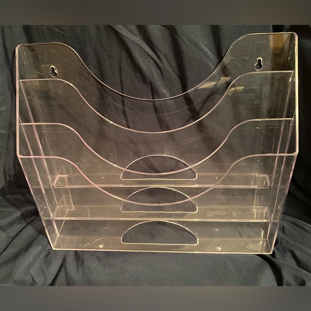 3 tier acrylic brochure/paper holder.